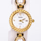 Reloj de Aleación Bañado en Oro con Cristal Emporia® Blanco ( Collar +Pendientes +Pulsera )