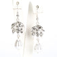 Conjunto de Aleación Bañado en Oro con Perla de cristal y Cristal Emporia® Blanco ( Collar +Pendientes )