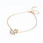 Conjunto de Aleación Bañado en Oro ( Collar +Pulsera +Colgante )