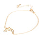 Conjunto de Aleación Bañado en Oro ( Collar +Pulsera )