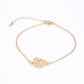 Conjunto de Aleación Bañado en Oro ( Collar +Pulsera )