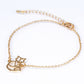 Conjunto de Aleación Bañado en Oro ( Collar +Pulsera )