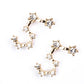 Leo Pendientes de Aleación Bañado en Oro con Cristal Emporia® Blanco