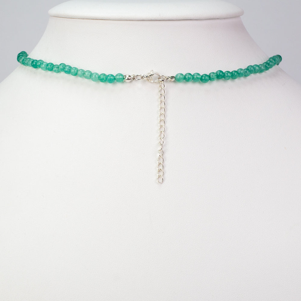 Collar de Plata con Anenturina Verde 2 