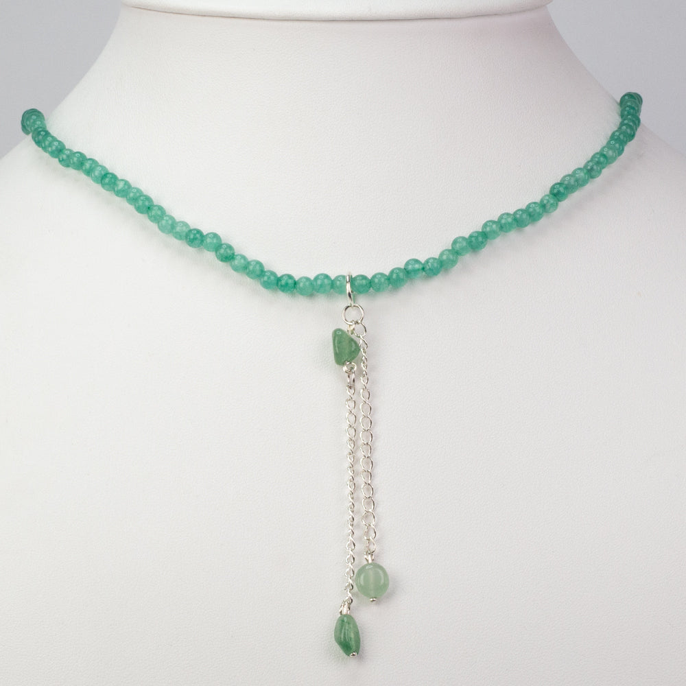 Collar de Plata con Anenturina Verde 1 