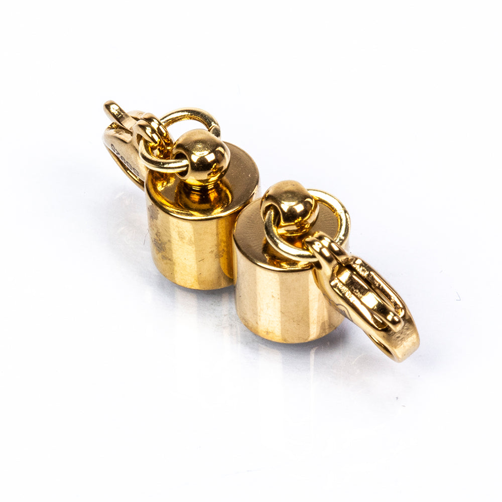 Cerradura magnética de plata chapada en oro amarillo 4 