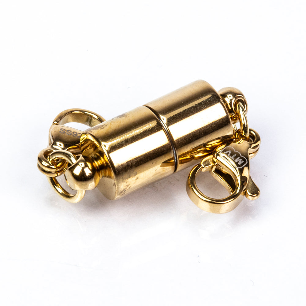 Cerradura magnética de plata chapada en oro amarillo 8 