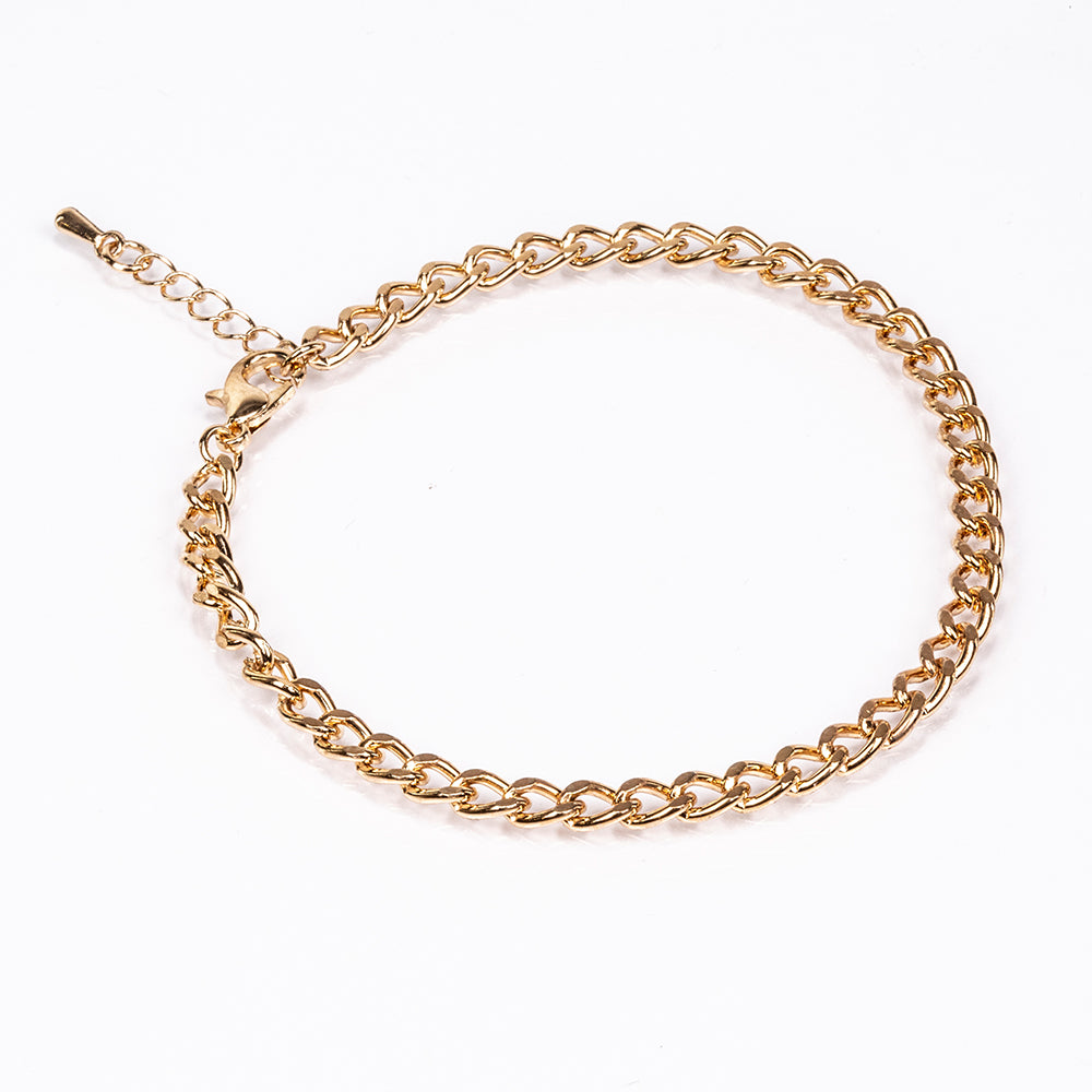 Conjunto de Aleación Bañado en Oro con Cristal Emporia® Blanco ( Collar +Pendientes +Pulsera )