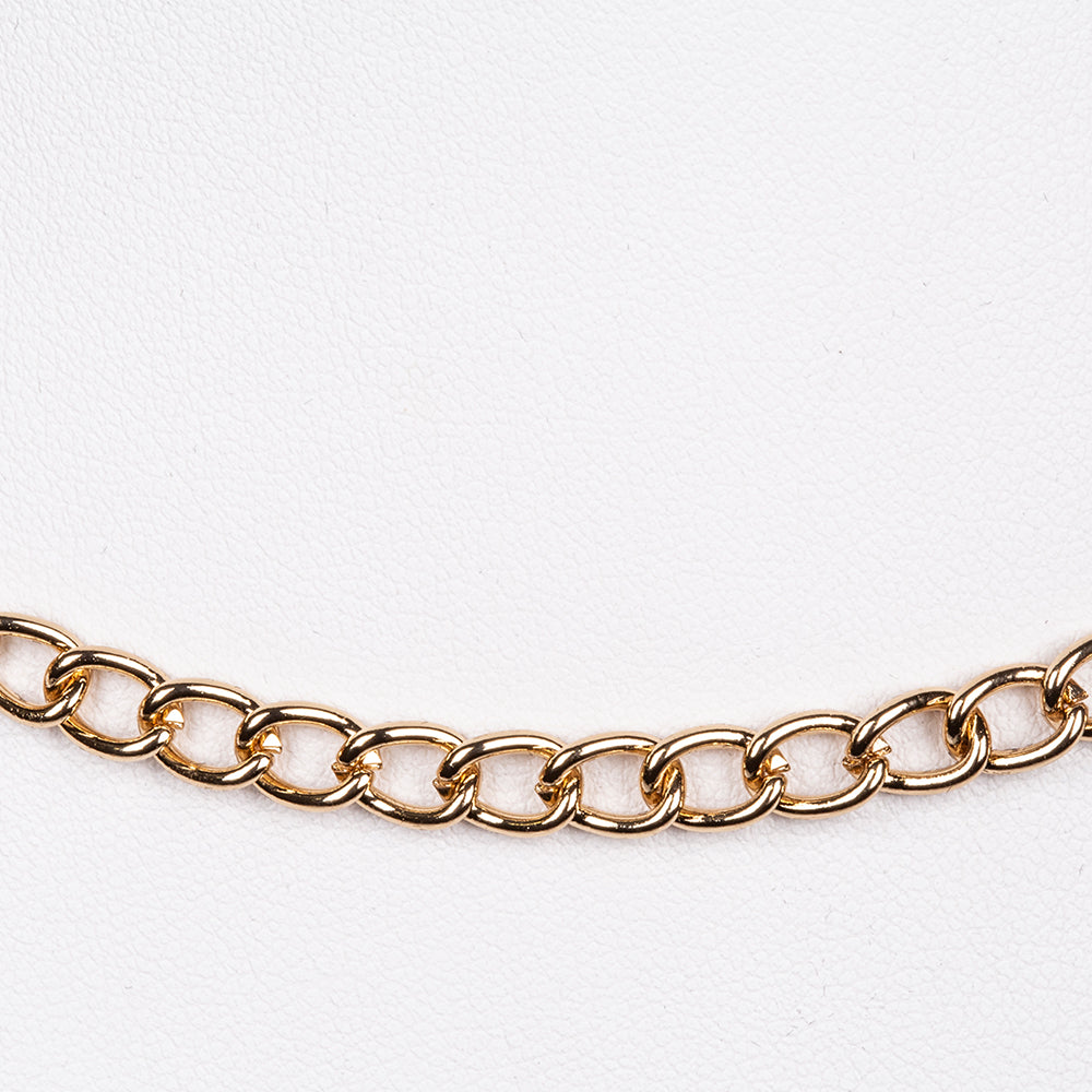 Conjunto de Aleación Bañado en Oro con Cristal Emporia® Blanco ( Collar +Pendientes +Pulsera ) 15 