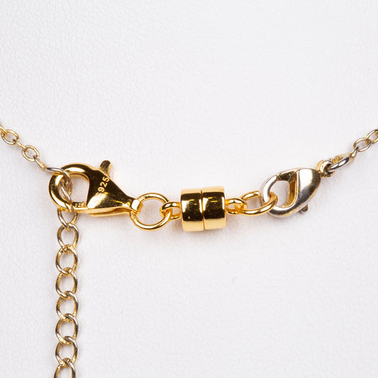 Cerradura magnética de plata chapada en oro amarillo