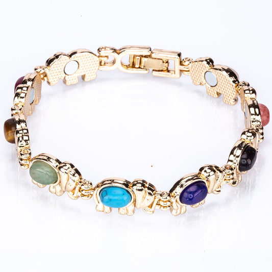 Pulsera Aleación con Lapislázuli y Turquesa