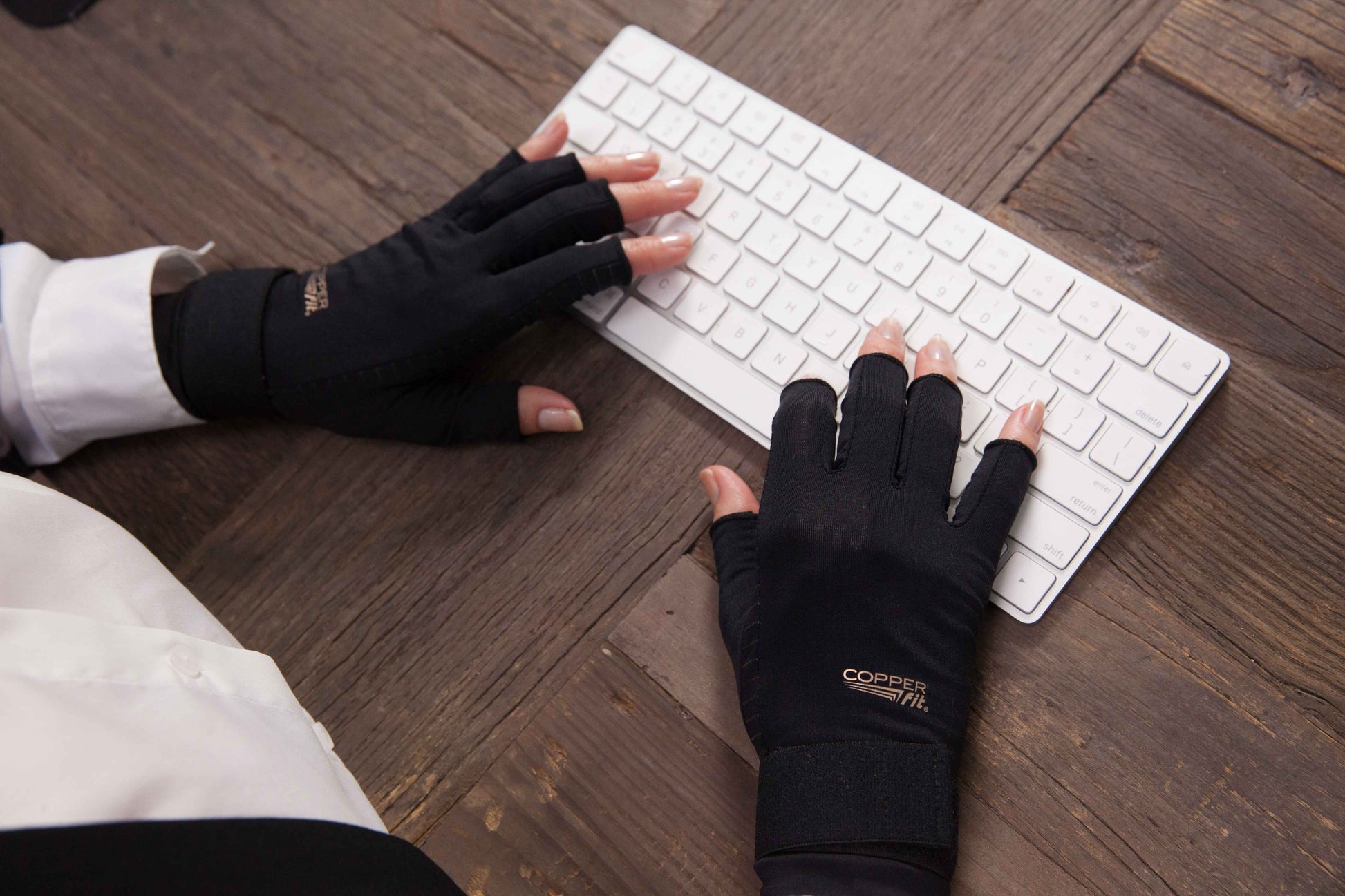 Copper fit guantes unisex de compresión para aliviar las manos 6 