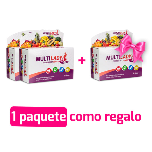 MultiLady - Impulsor de la inmunidad premium con multivitaminas