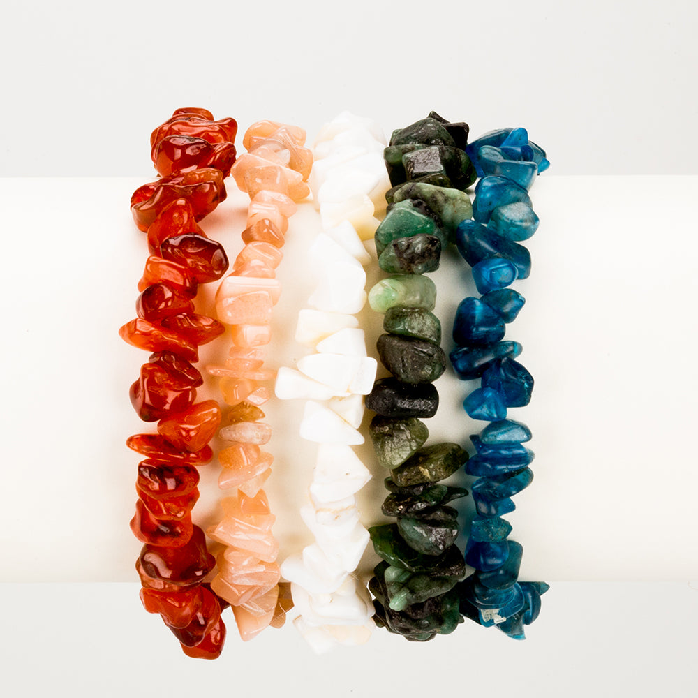 Conjunto Pepita con Esmeralda de Brasil y Apatita neón ( Pulsera ) 9 