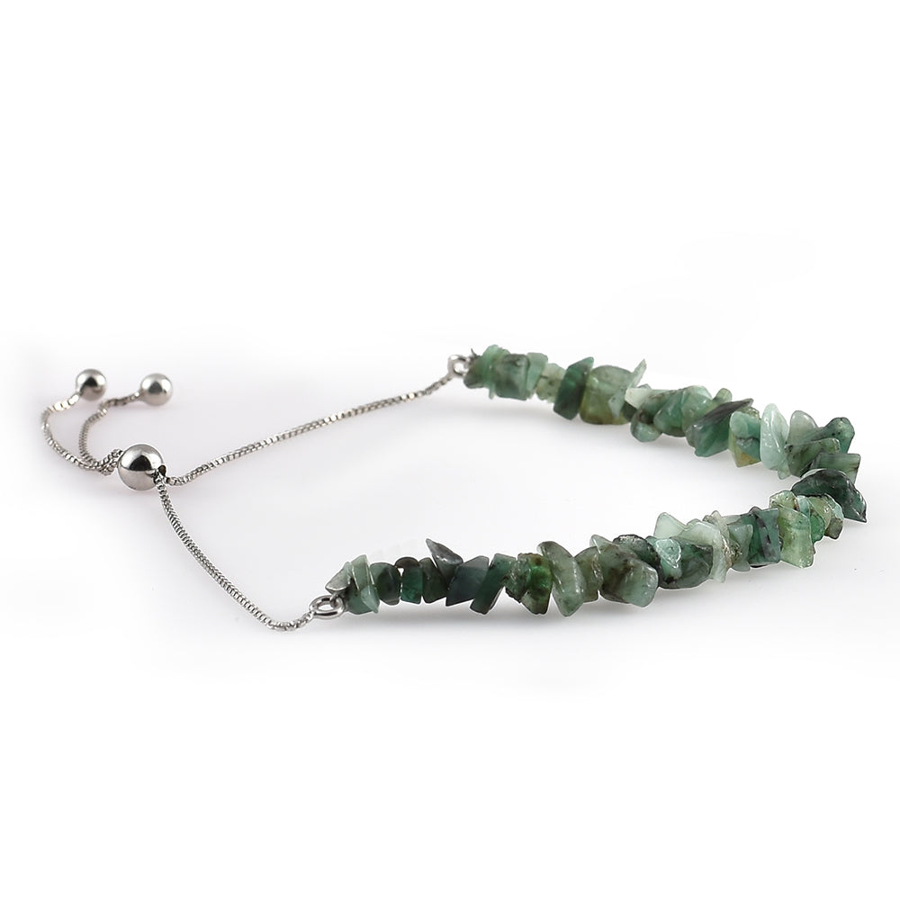 Pulsera de Plata con Esmeralda de Brasil 2 