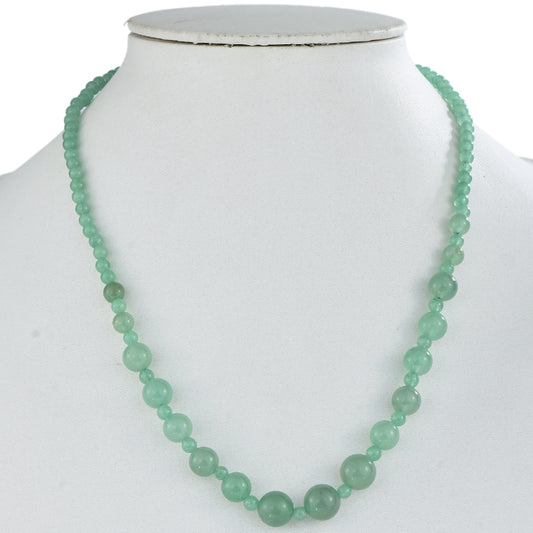 Collar de Plata con Anenturina Verde