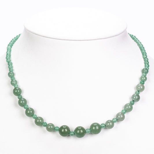 Collar de Plata con Anenturina Verde