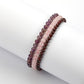 Conjunto Pepita con Amatista y Cuarzo Rosado ( Pulsera )