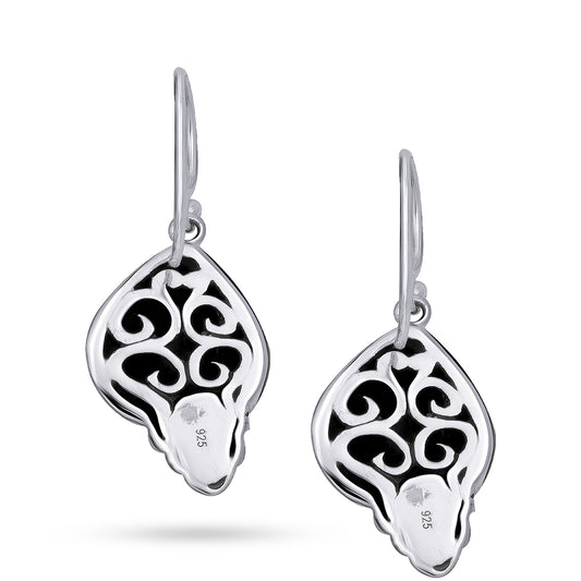 Pendientes de Plata con Concha de abulón