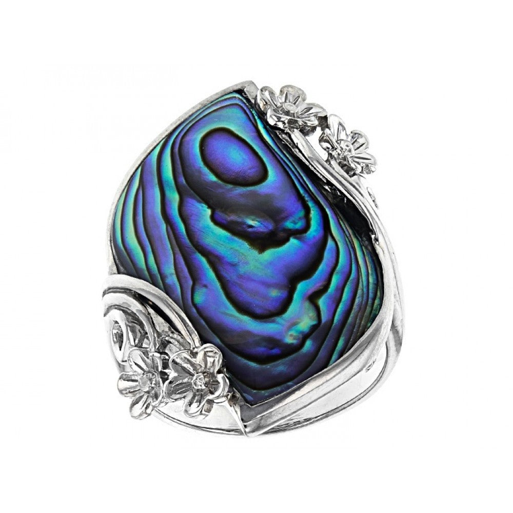 Anillo de Plata con Concha de abulón 1 