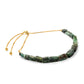 Pulsera de Plata Bañada en Oro con Esmeralda de Brasil