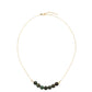 Collar de Plata Bañada en Oro con Turquesa