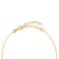 Collar de Plata Bañada en Oro con Amatista de Brasil