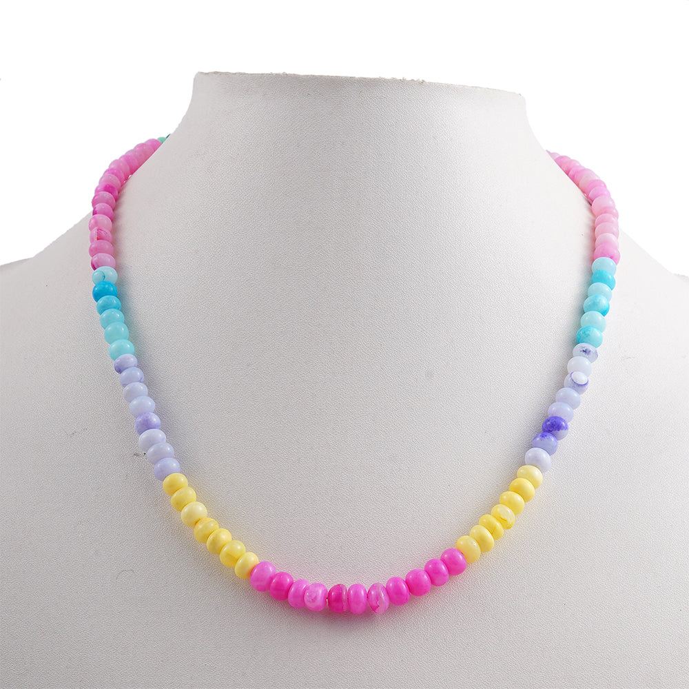 Collar de Aleación Bañado en Oro con Ópalo 5 