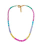 Collar de Aleación Bañado en Oro con Ópalo