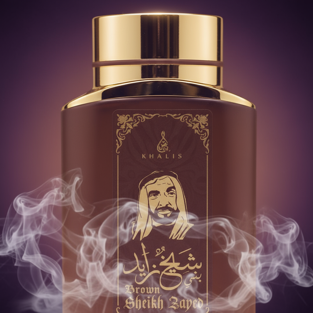 100 ml Eau de Perfume SHEIKH ZAYED BROWN Fragancia Oud y Vainilla para Hombre
