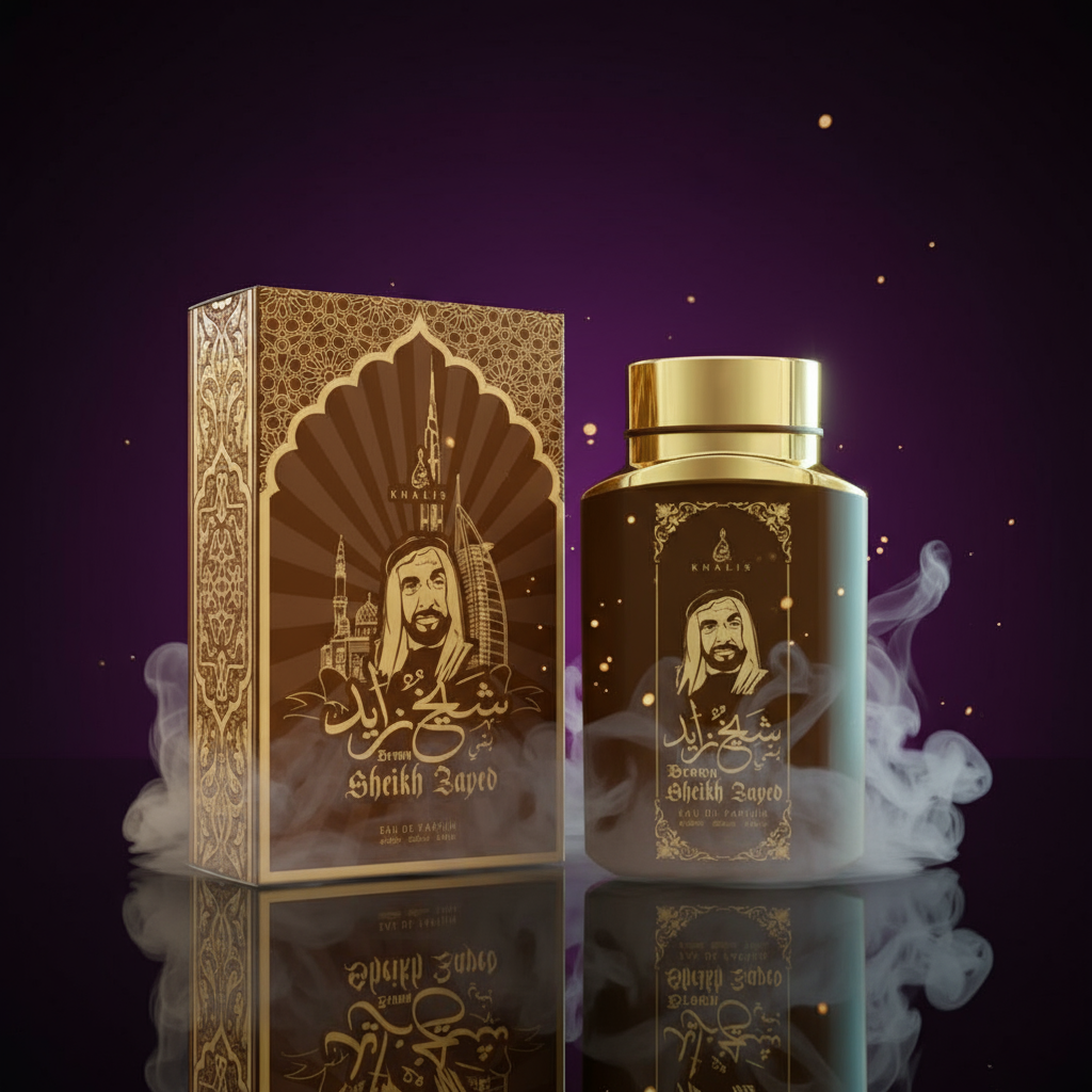 100 ml Eau de Perfume SHEIKH ZAYED BROWN Fragancia Oud y Vainilla para Hombre