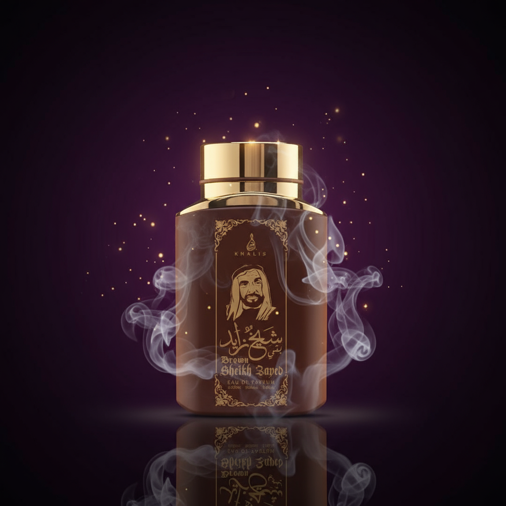 100 ml Eau de Perfume SHEIKH ZAYED BROWN Fragancia Oud y Vainilla para Hombre