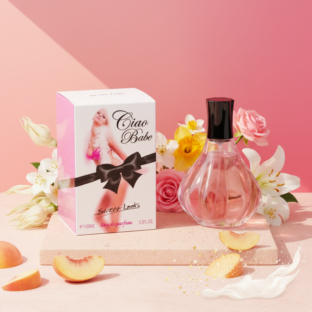 100 ml Eau de Perfume "CIAO BABE" Fragancia Floral Frutal para Mujer, con contenido de aceite de fragancia 2% 2 