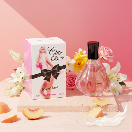 100 ml Eau de Perfume "CIAO BABE" Fragancia Floral Frutal para Mujer, con contenido de aceite de fragancia 2%