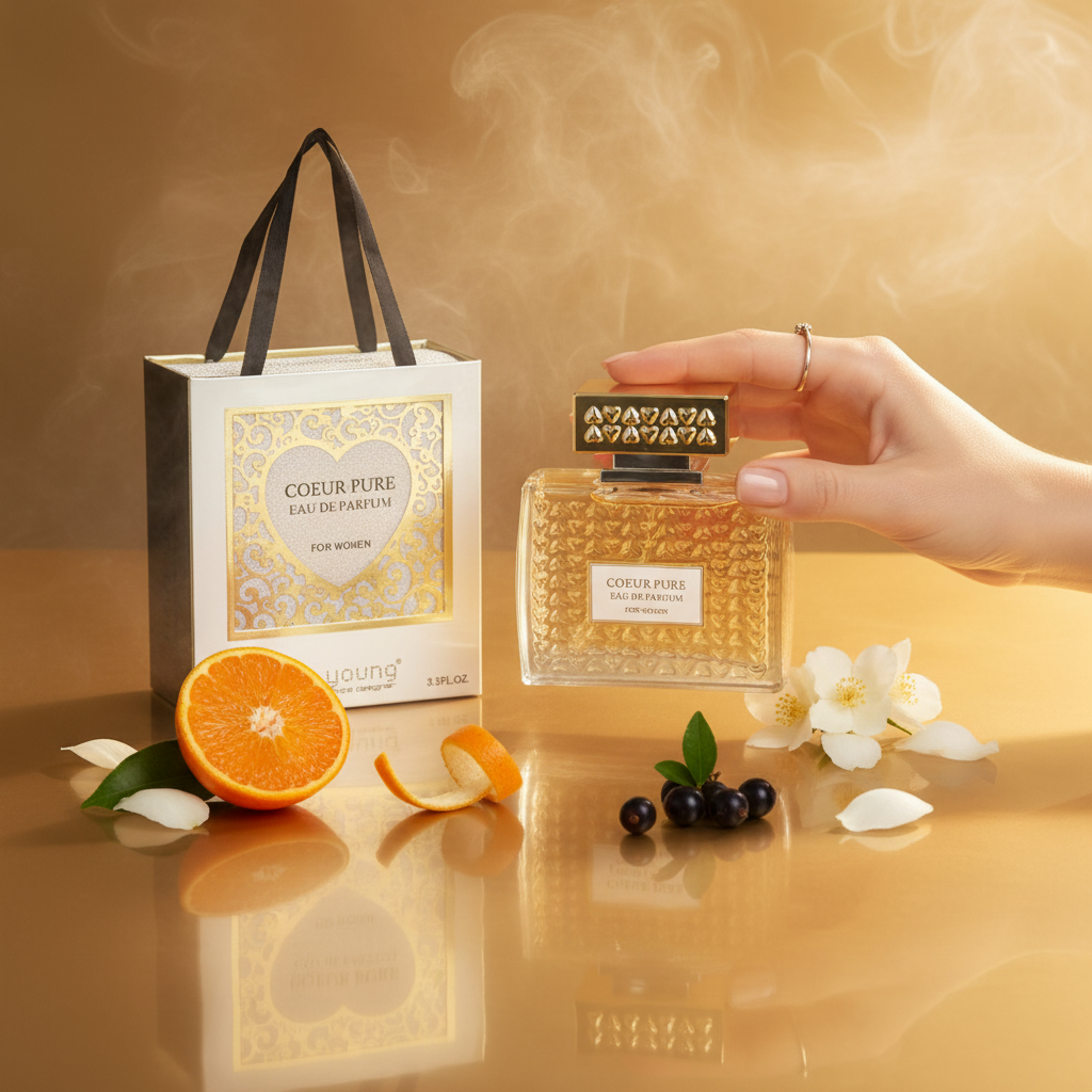 Agua de perfume COEUR PURE 100ml Fragancia floral para mujeres