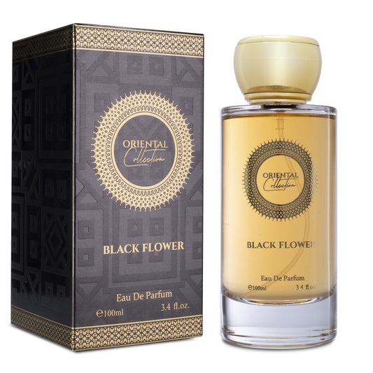 BLACK FLOWER 100ml EDP Fragancia unisex, sensual, dulce, retadora
