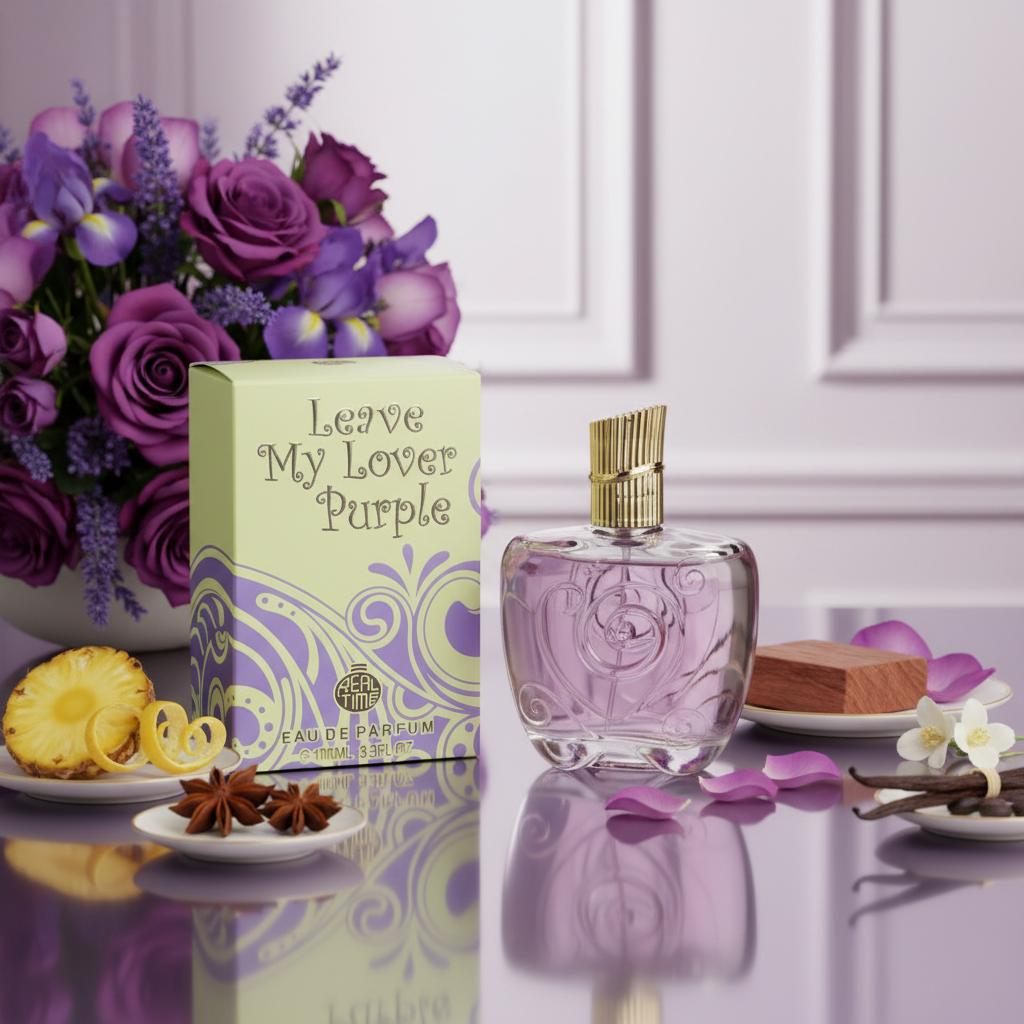 LEAVE MY LOVER PURPLE, EDP 100 ml, fragancia oriental avainillada para mujeres