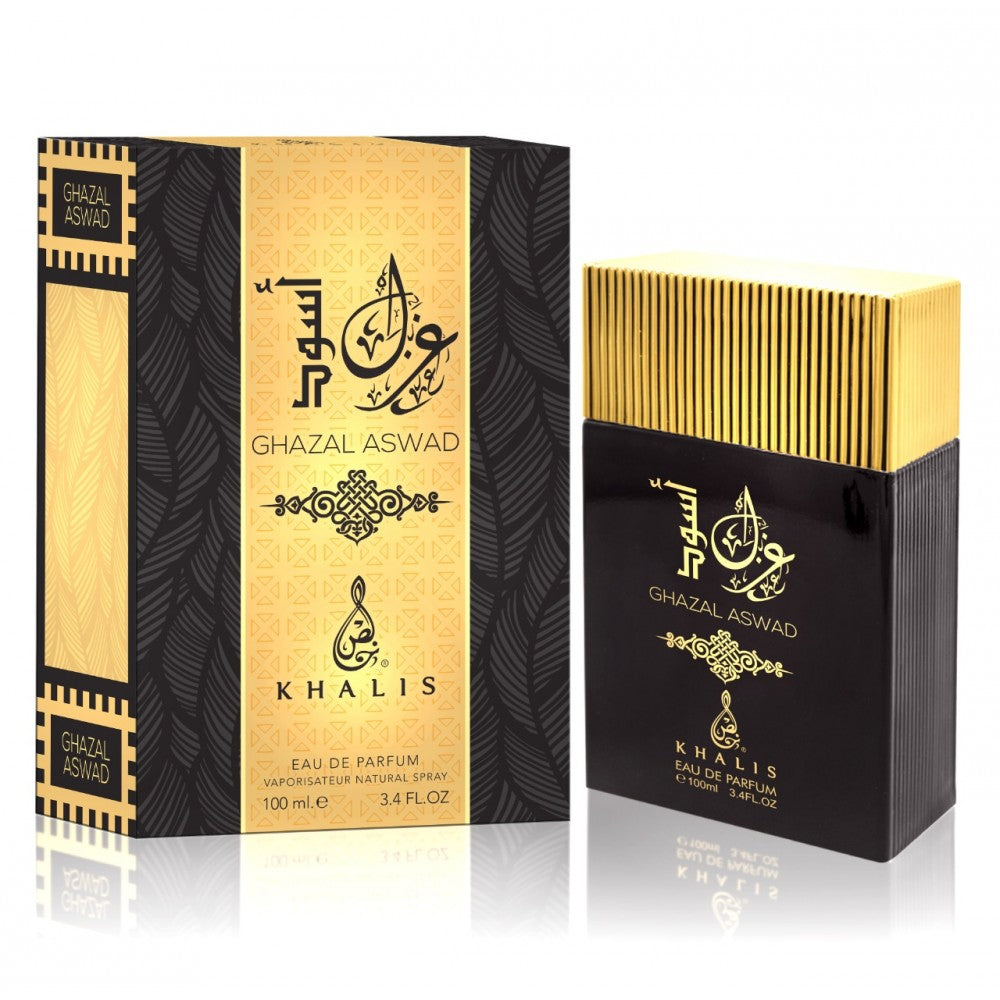 " Ghazal Aswad" EDP 100ml, fragancia floral afrutada para hombres 1 