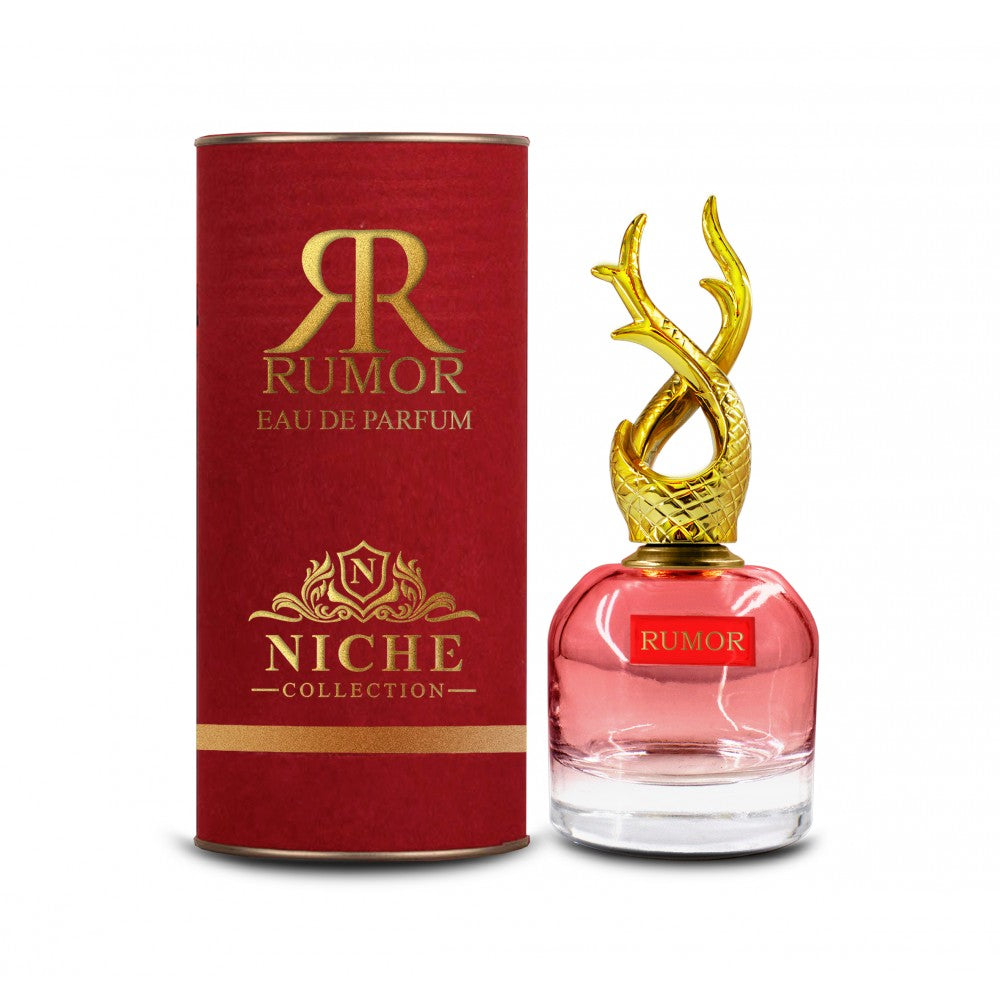 100 ml Eau de Perfume Oriental RUMOR (Top: Pear, Red Fruits, White Flowers; Middle: Jasmine, Aquatic Notes, Caramelised Sugar; Base: Honey, White Musk, Amber Notes)