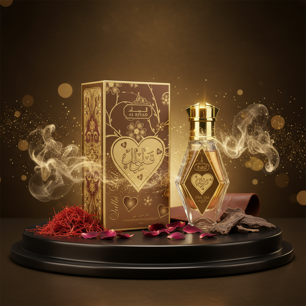 " Qalbi Lak" perfume en aceite de 20 ml, fragancia oriental para hombres 1 