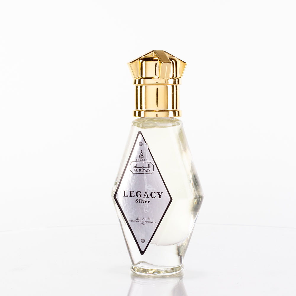 " Legacy Sliver" perfume en aceite de 20 ml, fragancia amaderada unisex 2 