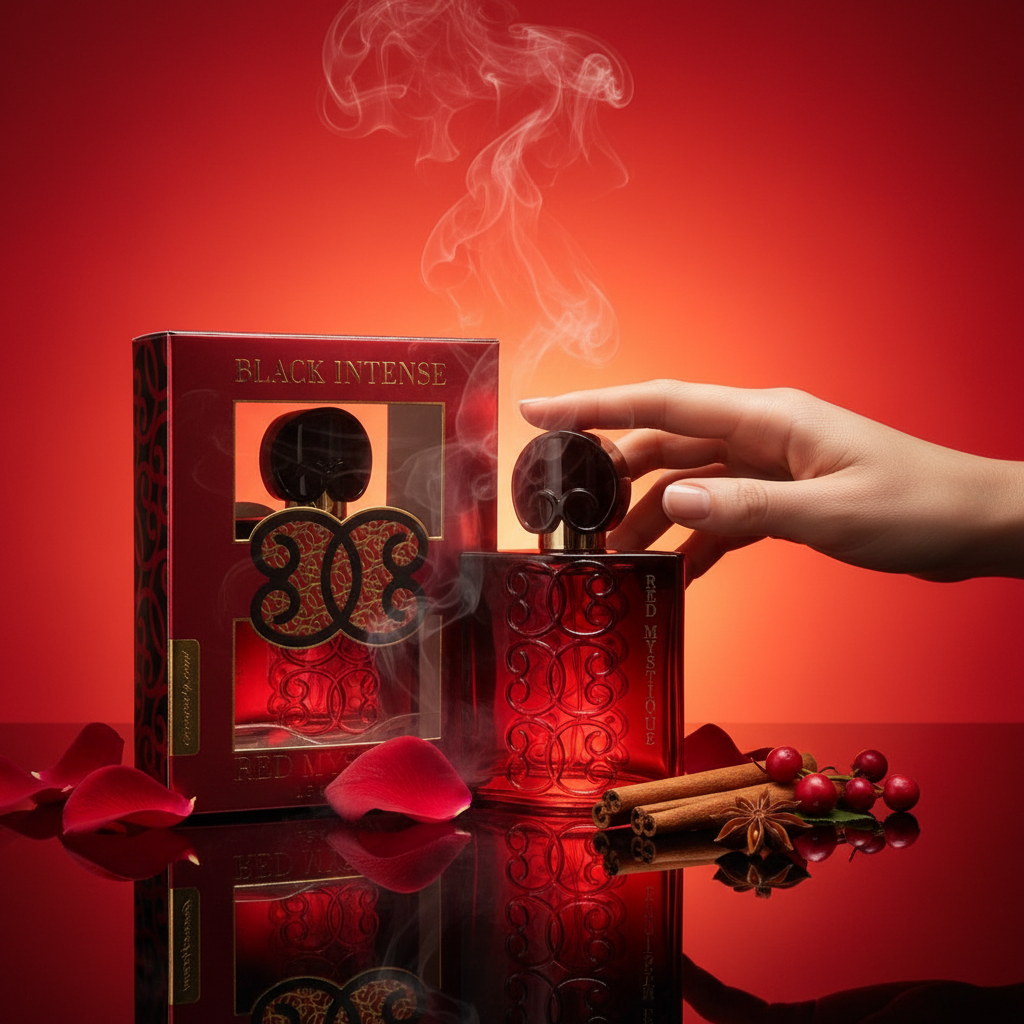 " Black Intense Red Mystique" EDP 100ml, fragancia floral afrutada 2 
