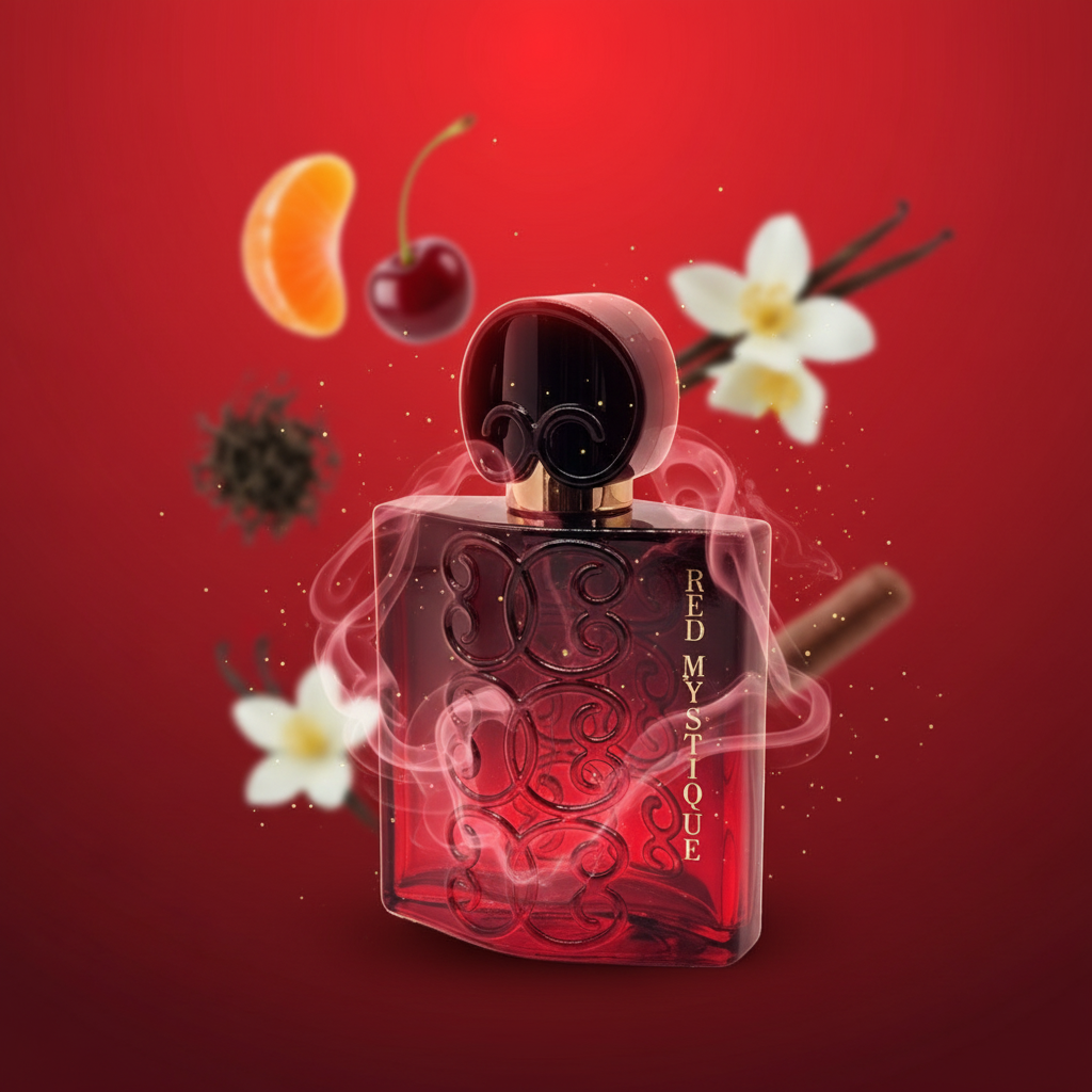 " Black Intense Red Mystique" EDP 100ml, fragancia floral afrutada 3 