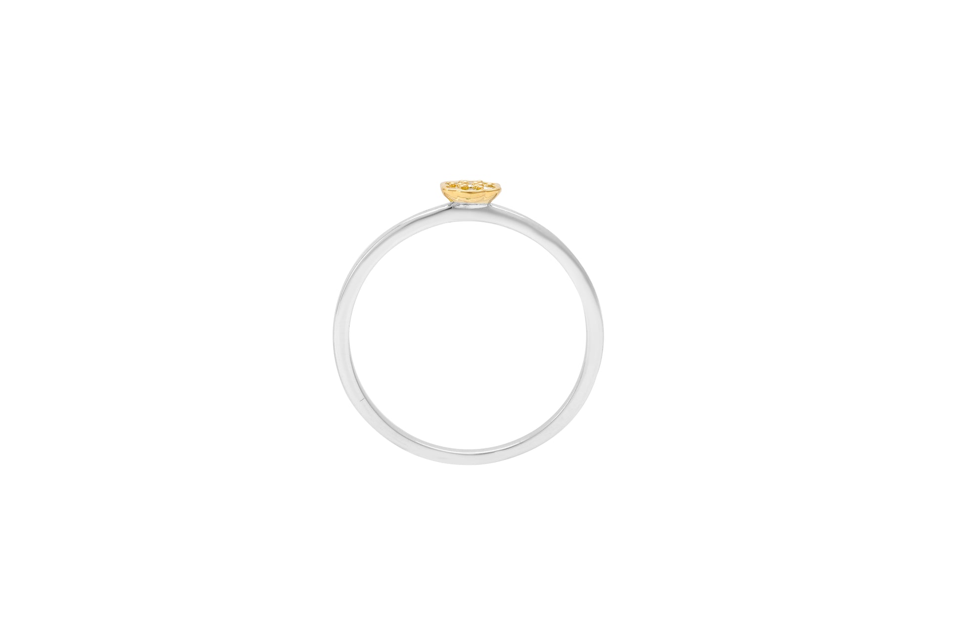 Conjunto de Plata Bañada en Oro con Diamante Verde Veronés ( Anillo ) 8 