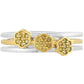 Conjunto de Plata Bañada en Oro con Diamante Verde Veronés ( Anillo )