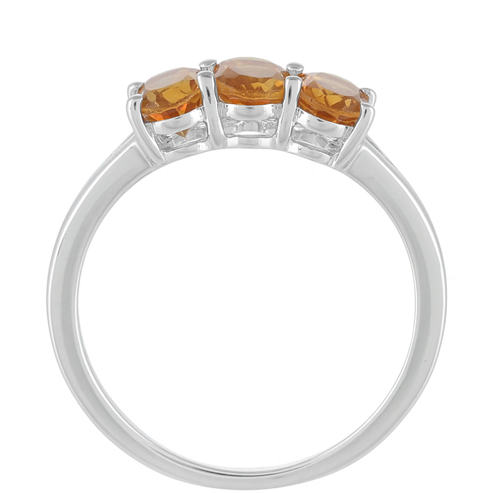 Anillo de Plata con Citrino 4 