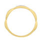 Anillo de Plata Bañada en Oro con Diamante blanco