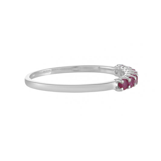 Anillo de Plata con Rubí de Tailandia