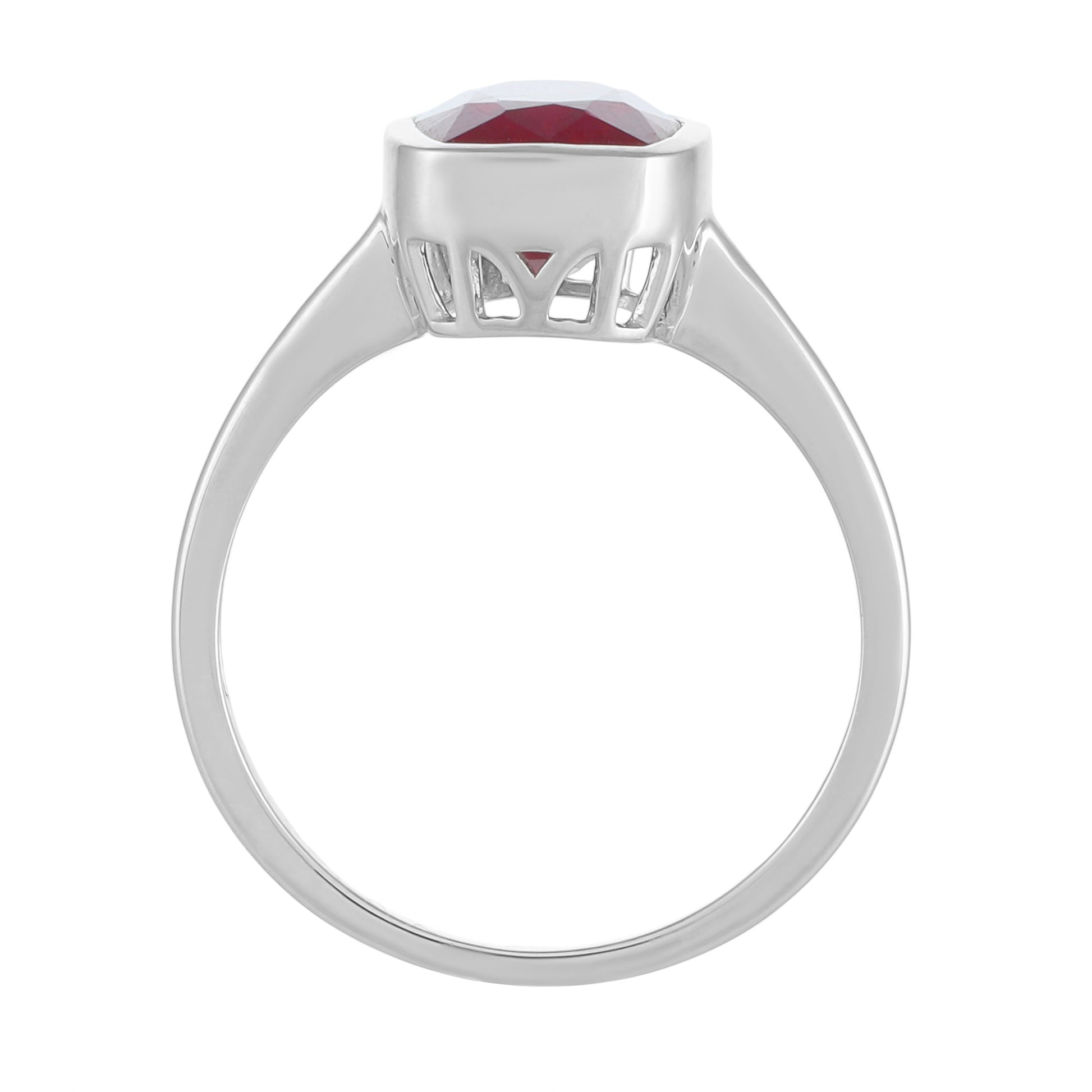 Anillo de Plata con Rubí de Tailandia 4 