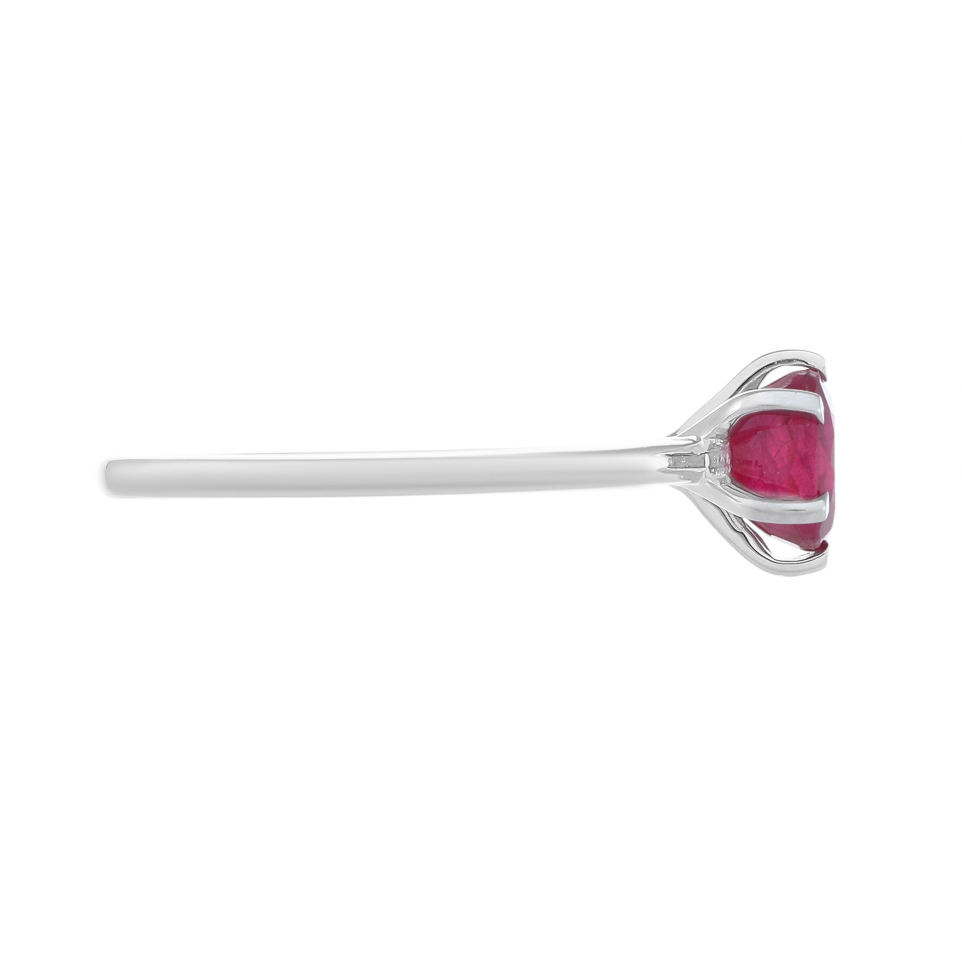 Anillo de Plata con Rubí de Tailandia 2 